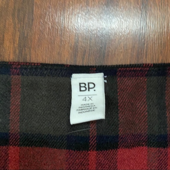 BP. Brass Plum Plaid Ruffle Surplice Tank Dress - Picture 7 of 9